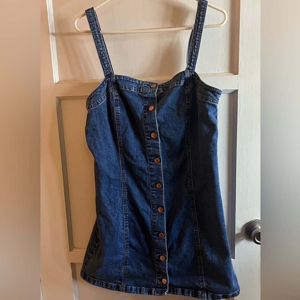 GAP Blue Denim Mini Dress